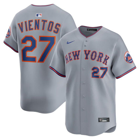 New York Mets Mark Vientos Gray All-Star Limited Baseball Jersey