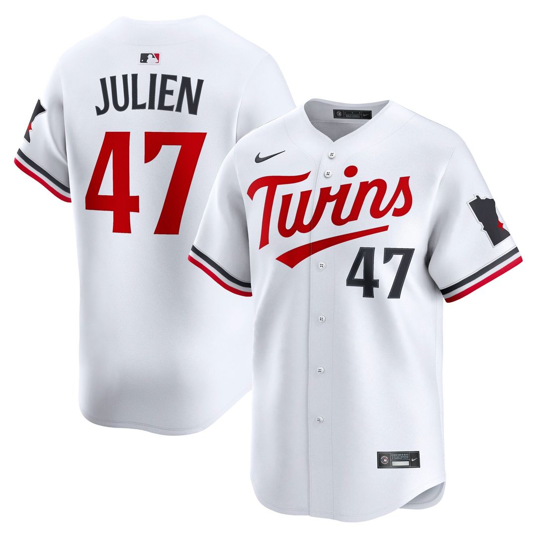 Minnesota Twins Edouard Julien White Home Limited Baseball Jersey