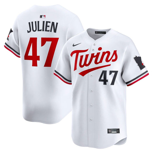 Minnesota Twins Edouard Julien White Home Limited Baseball Jersey
