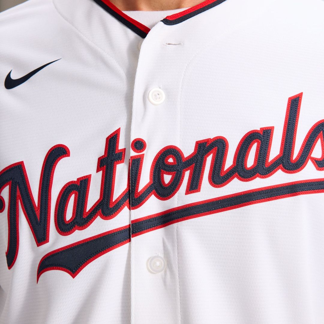 Washington Nationals CJ Abrams White Home Replica Baseball Jersey | MLB Baseball Jersey