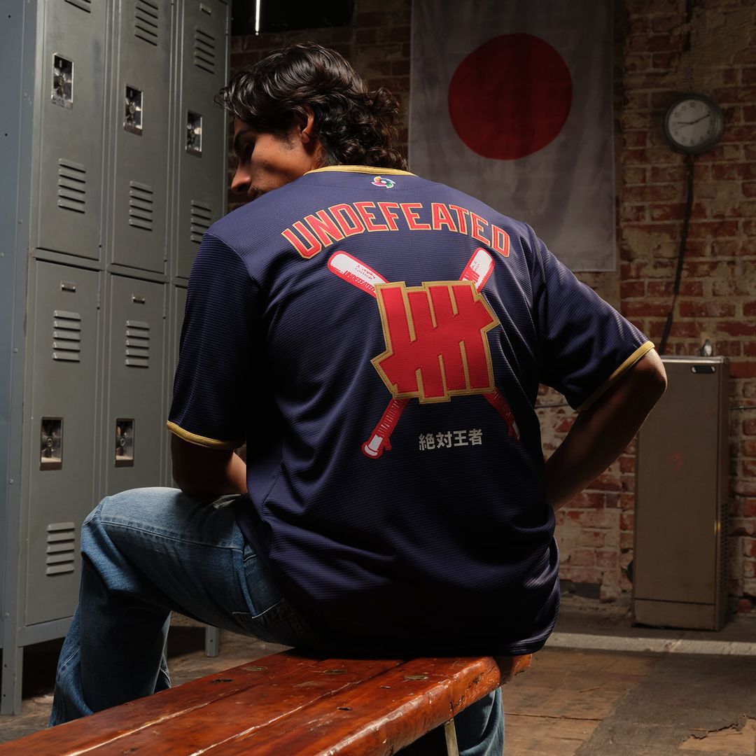 Japan Baseball x Undefeated Navy 2026 World Baseball Classic Stadium Baseball Jersey | MLB Baseball Jersey