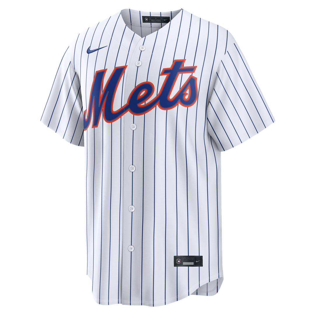 New York Mets Francisco Lindor White Home Replica Baseball Jersey | MLB Baseball Jersey