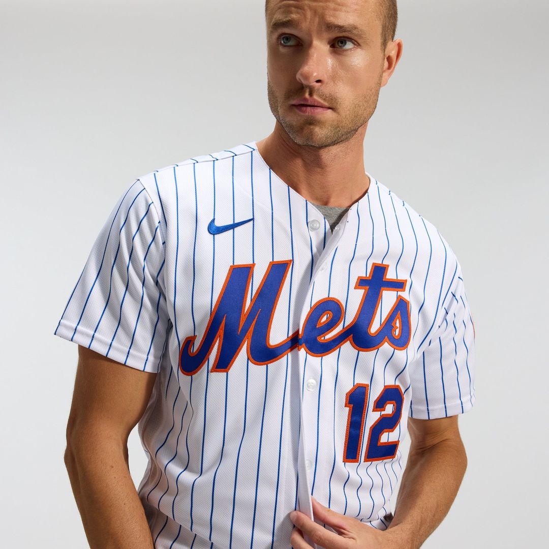 New York Mets Francisco Lindor White Home Authentic Baseball Jersey | MLB Baseball Jersey
