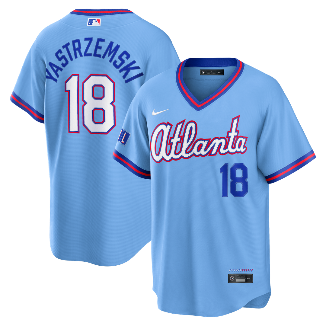 Atlanta Braves Mike Yastrzemski Powder Blue 2026 City Connect Stadium Baseball Jersey