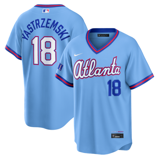 Atlanta Braves Mike Yastrzemski Powder Blue 2026 City Connect Stadium Baseball Jersey