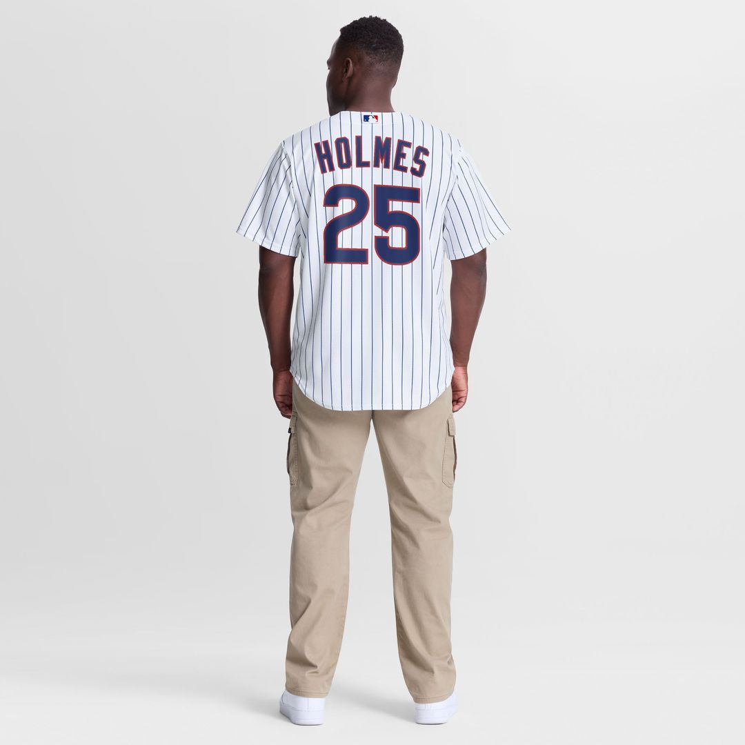 Chicago Cubs Clay Holmes White Home Replica Baseball Jersey | MLB Baseball Jersey