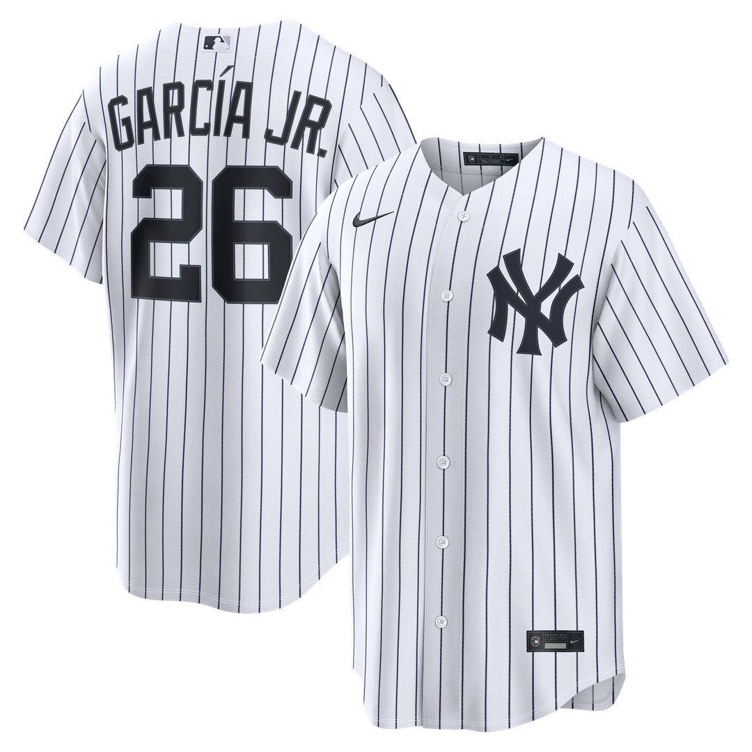 New York Yankees Luis García Jr. White Home Replica Baseball Jersey