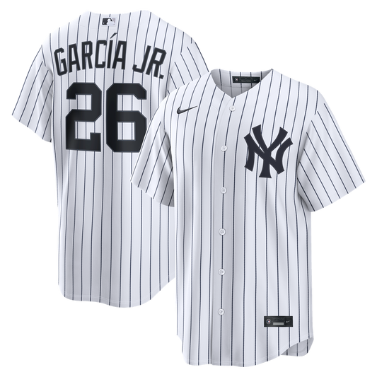 New York Yankees Luis García Jr. White Home Replica Baseball Jersey