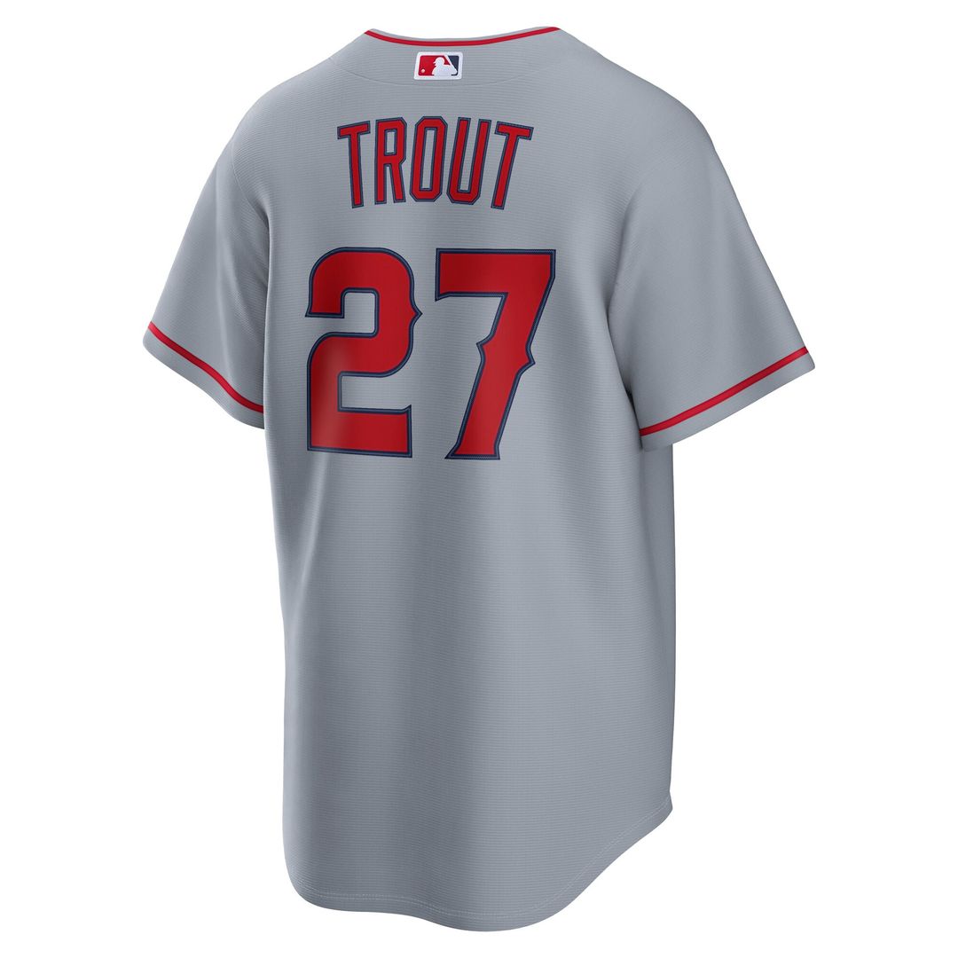 Los Angeles Angels Mike Trout White Alternate Replica Baseball Jersey | MLB Baseball Jersey
