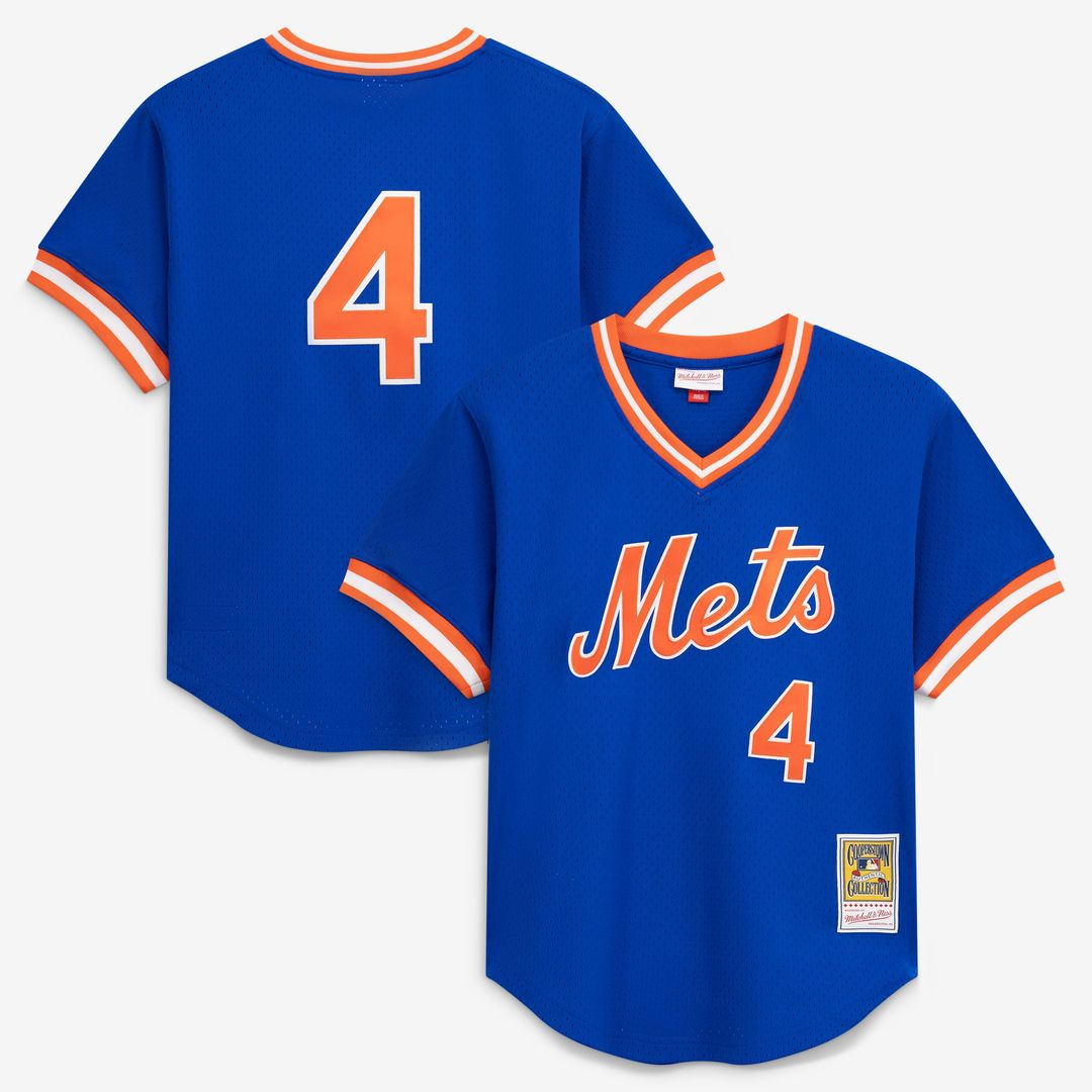 New York Mets Lenny Dykstra Royal Authentic Batting Practice Baseball Jersey