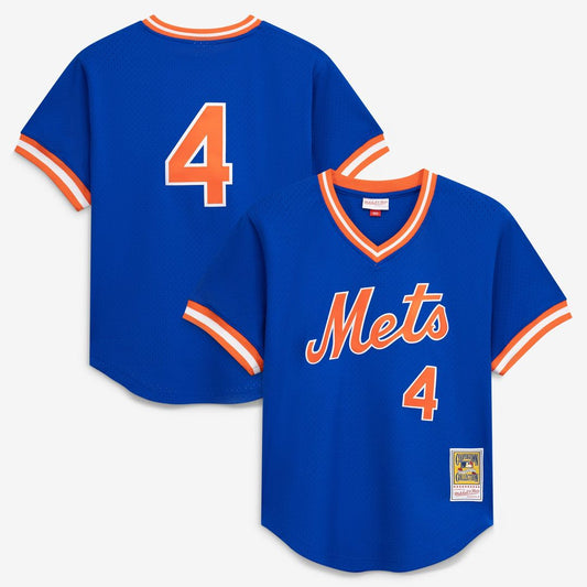 New York Mets Lenny Dykstra Royal Authentic Batting Practice Baseball Jersey