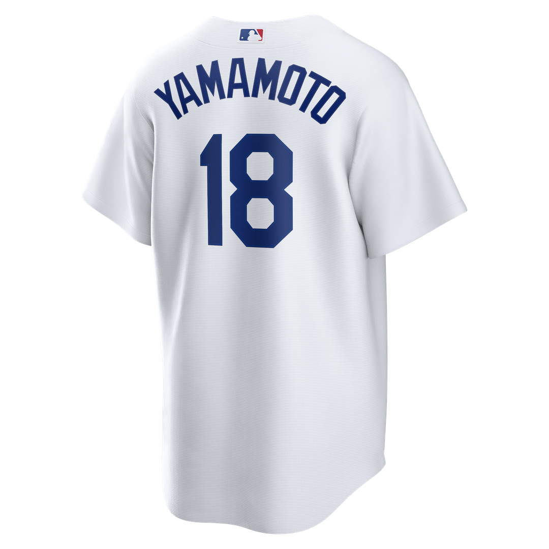Los Angeles Dodgers Yoshinobu Yamamoto White Home Replica Baseball Jersey | MLB Baseball Jersey