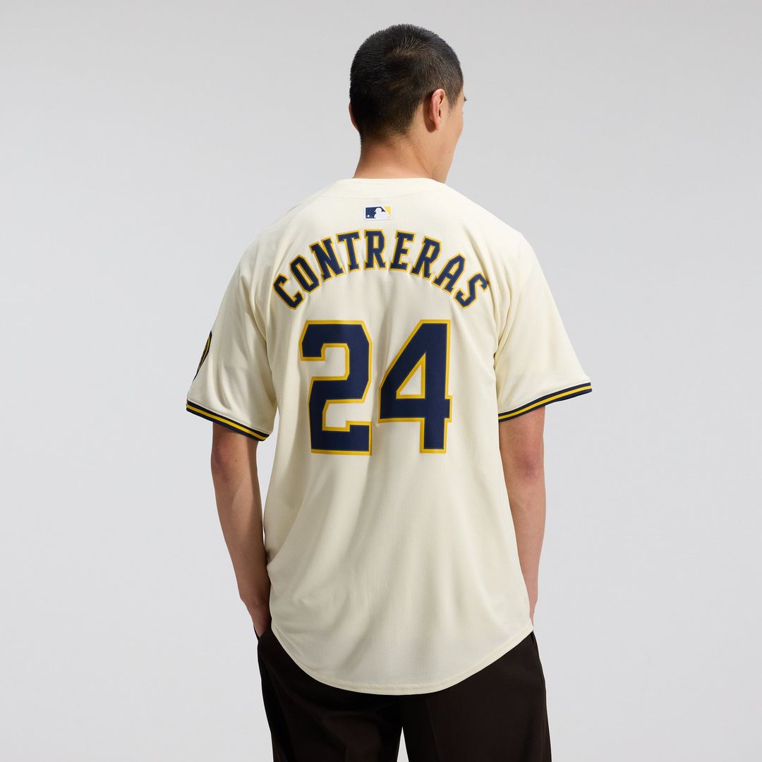 Milwaukee Brewers William Contreras Cream Home Limited Baseball Jersey | MLB Baseball Jersey