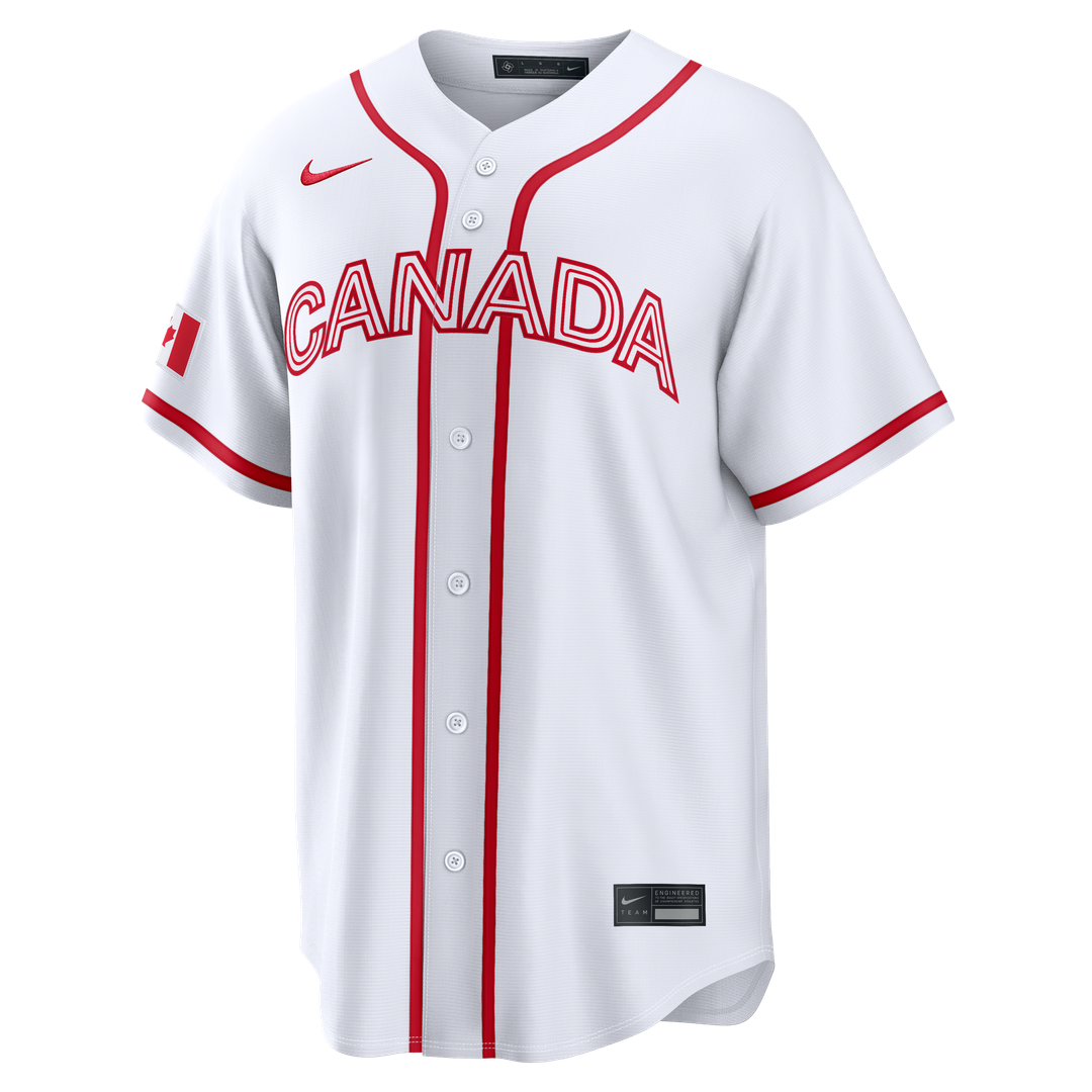 Canada Baseball Josh Naylor White 2026 World Baseball Classic Home Stadium Baseball Jersey | MLB Baseball Jersey