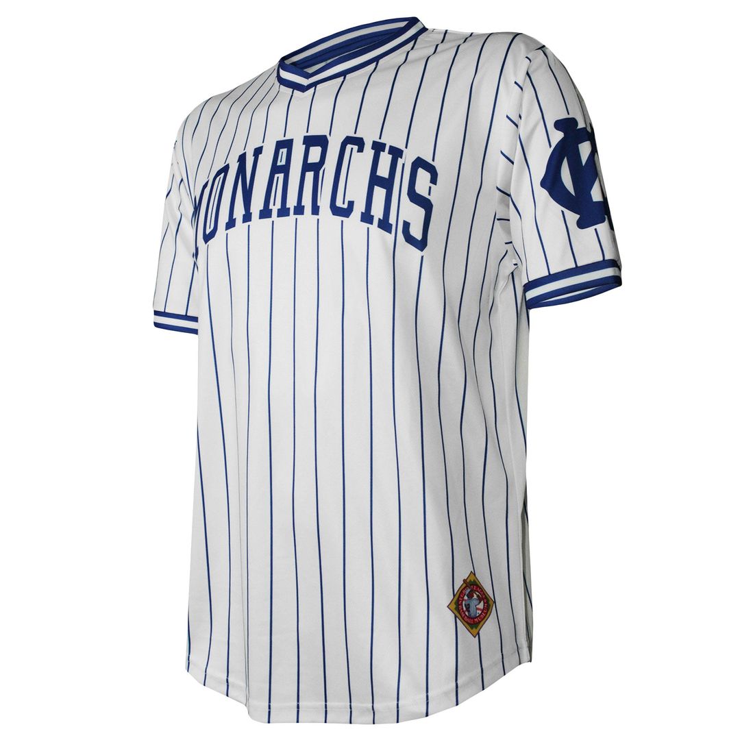 Kansas City Monarchs Stitches White V-Neck Baseball Jersey | MLB Baseball Jersey