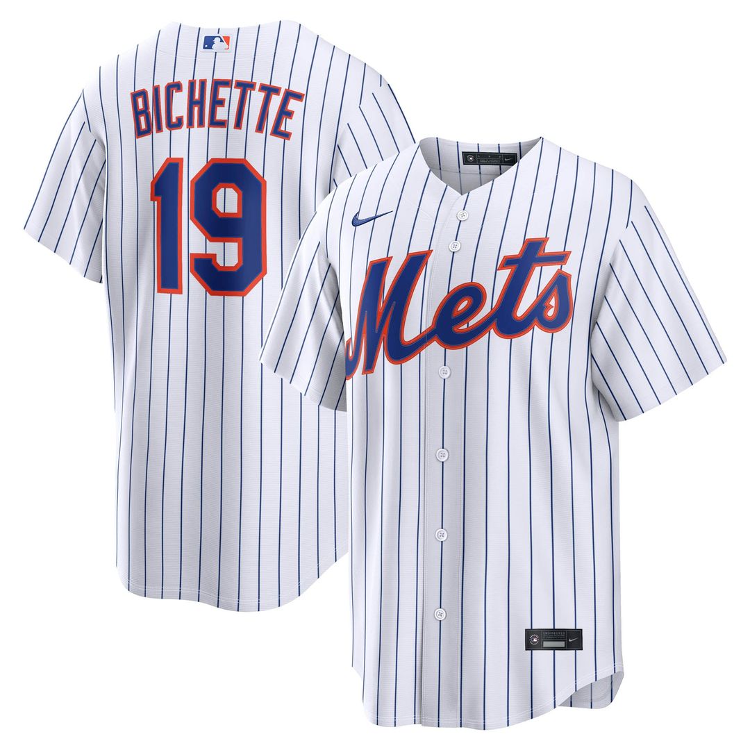New York Mets Bo Bichette White Home Replica Baseball Jersey