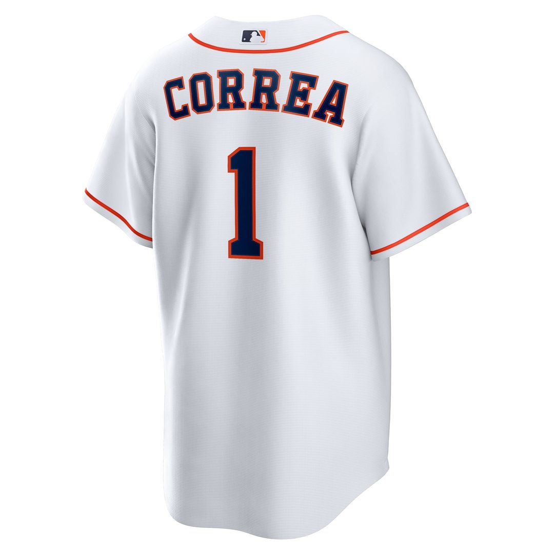 Houston Astros Carlos Correa White Home Replica Baseball Jersey | MLB Baseball Jersey