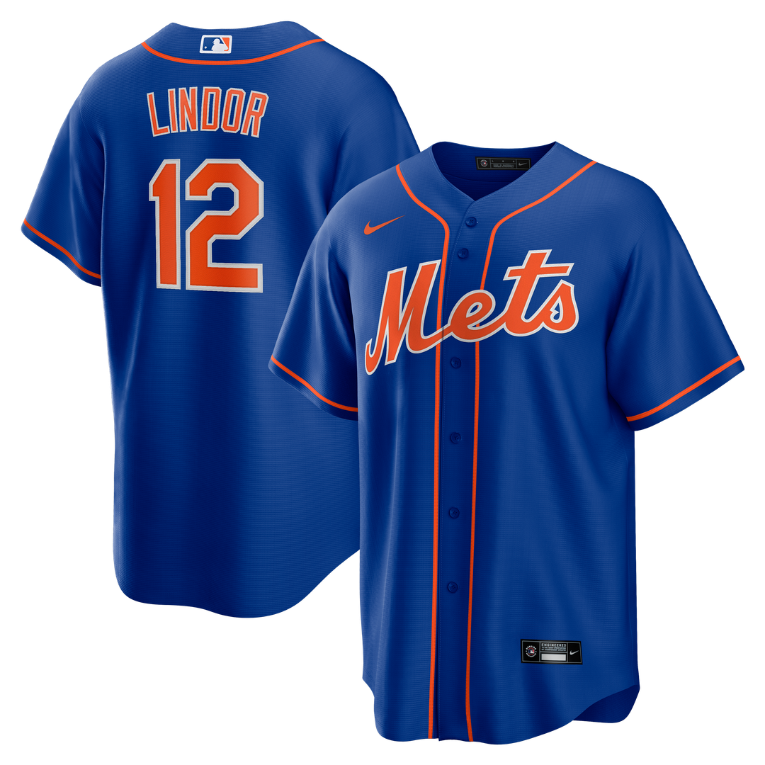 New York Mets Francisco Lindor Royal Alternate Replica Baseball Jersey