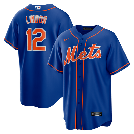 New York Mets Francisco Lindor Royal Alternate Replica Baseball Jersey