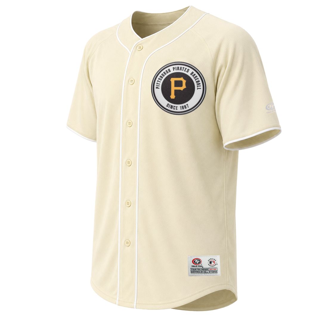 Pittsburgh Pirates Stitches Cream Fashion Baseball Jersey | MLB Baseball Jersey