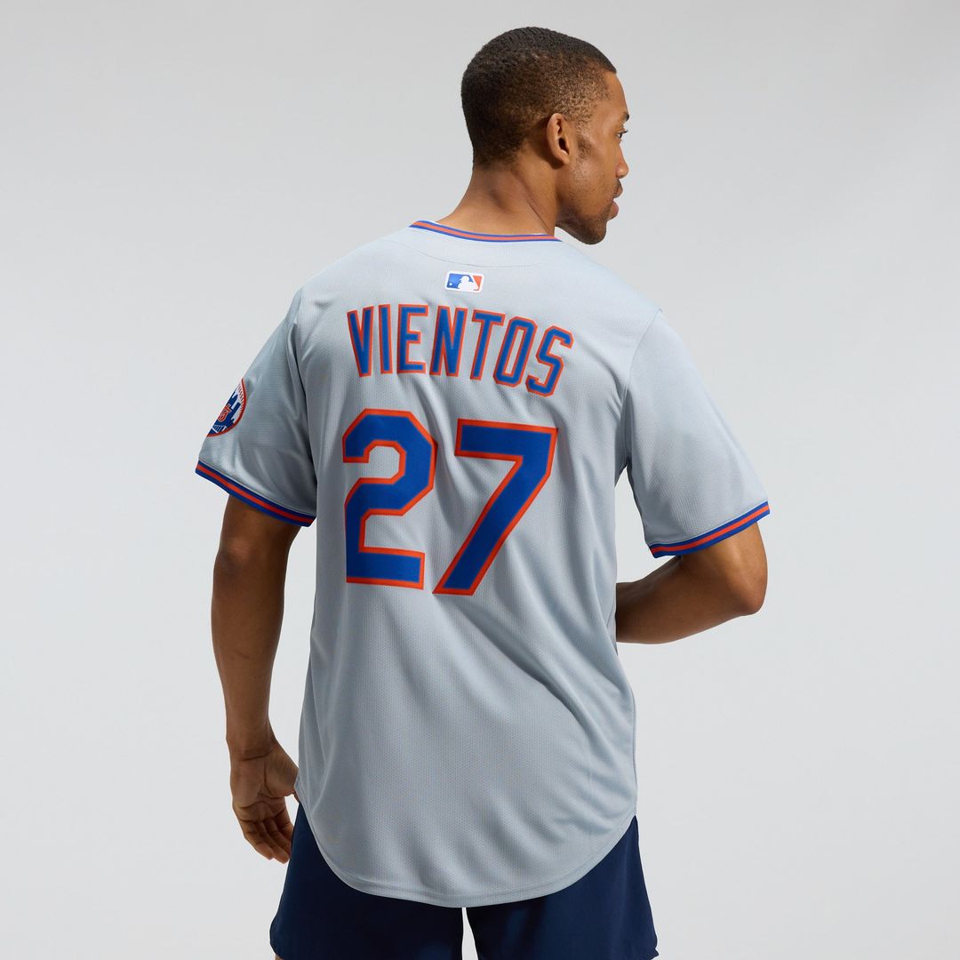 New York Mets Mark Vientos Gray All-Star Limited Baseball Jersey | MLB Baseball Jersey