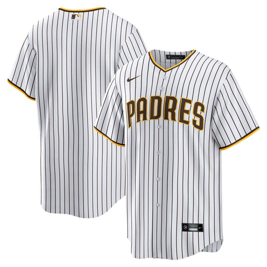 San Diego Padres White Home Blank Replica Baseball Jersey