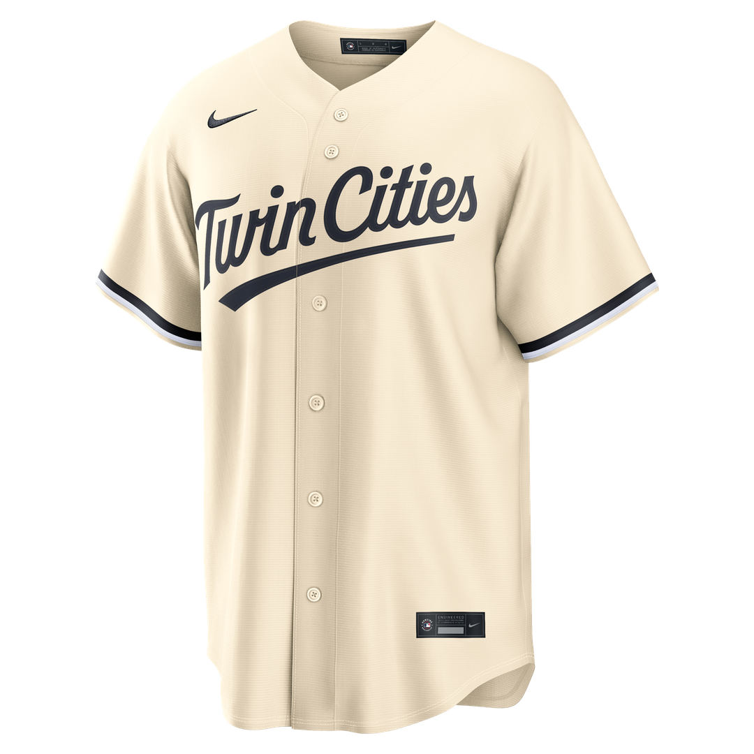Minnesota Twins Cream Alternate Replica Baseball Jersey | MLB Baseball Jersey