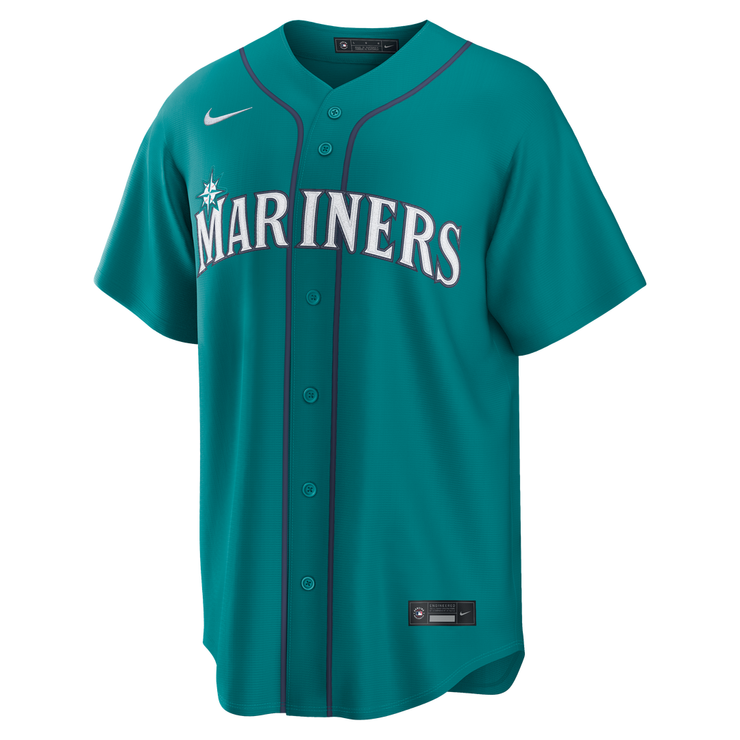 Seattle Mariners Cal Raleigh Teal Alternate Replica Baseball Jersey | MLB Baseball Jersey
