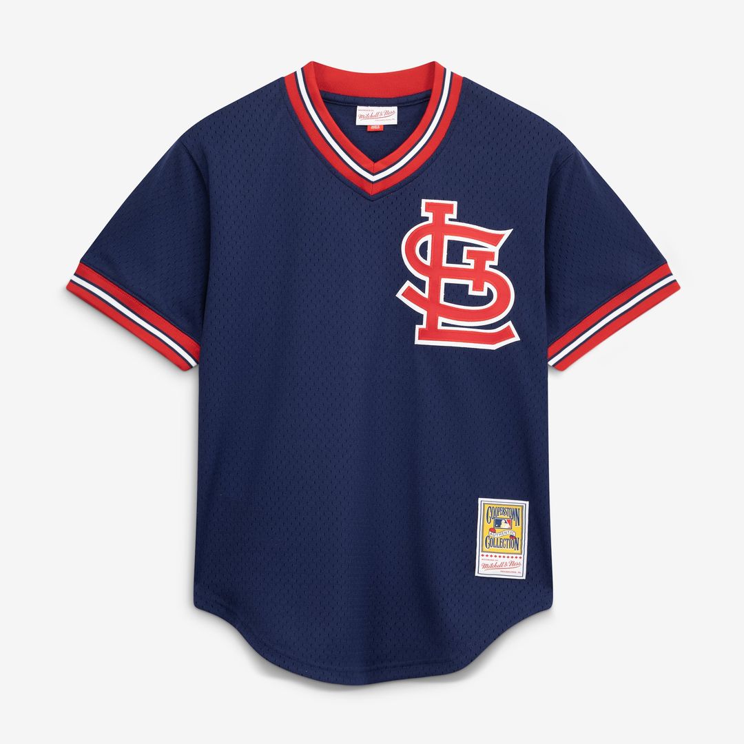 St. Louis Cardinals Ozzie Smith Navy Authentic Batting Practice Baseball Jersey | MLB Baseball Jersey