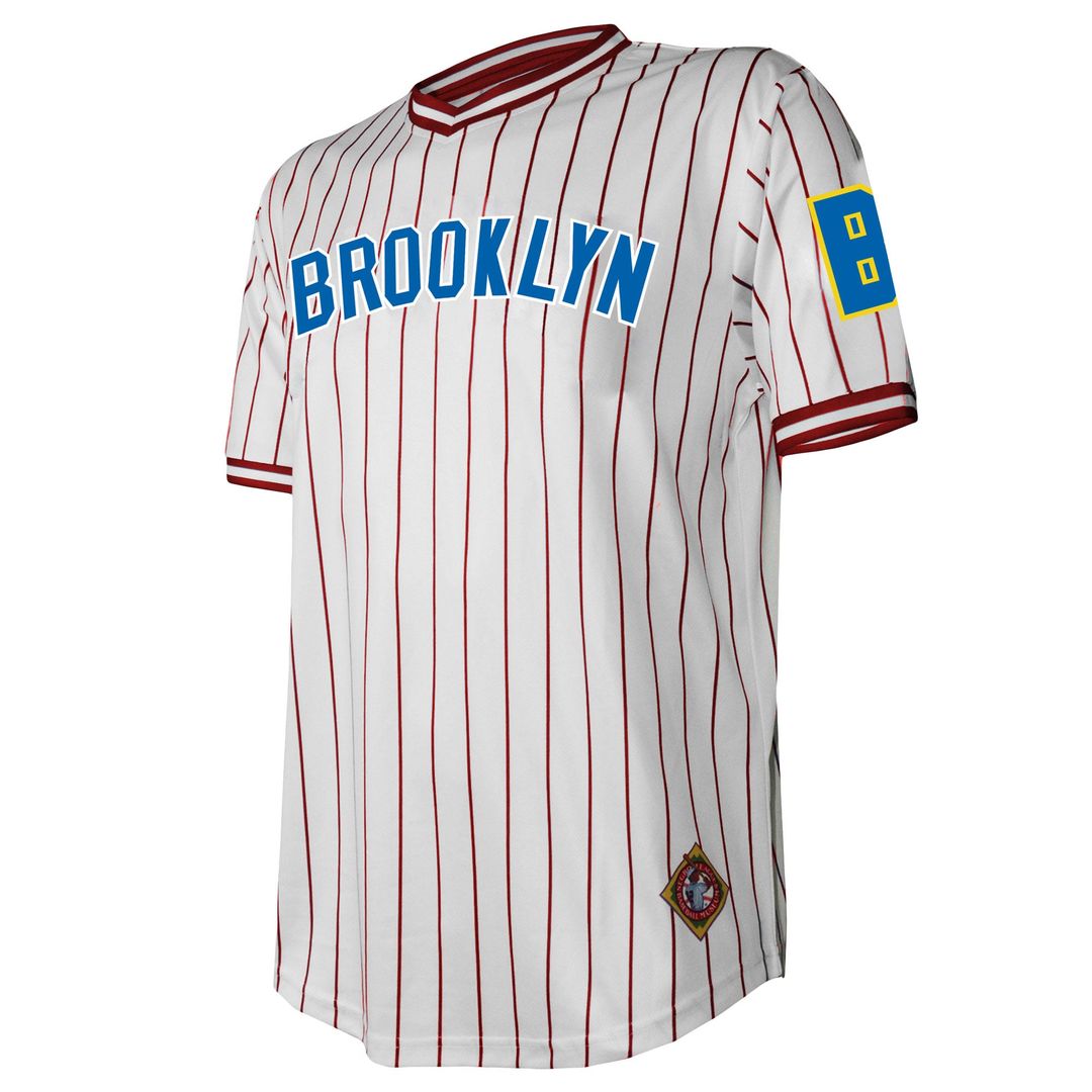 Brooklyn Royal Giants Stitches White V-Neck Baseball Jersey | MLB Baseball Jersey