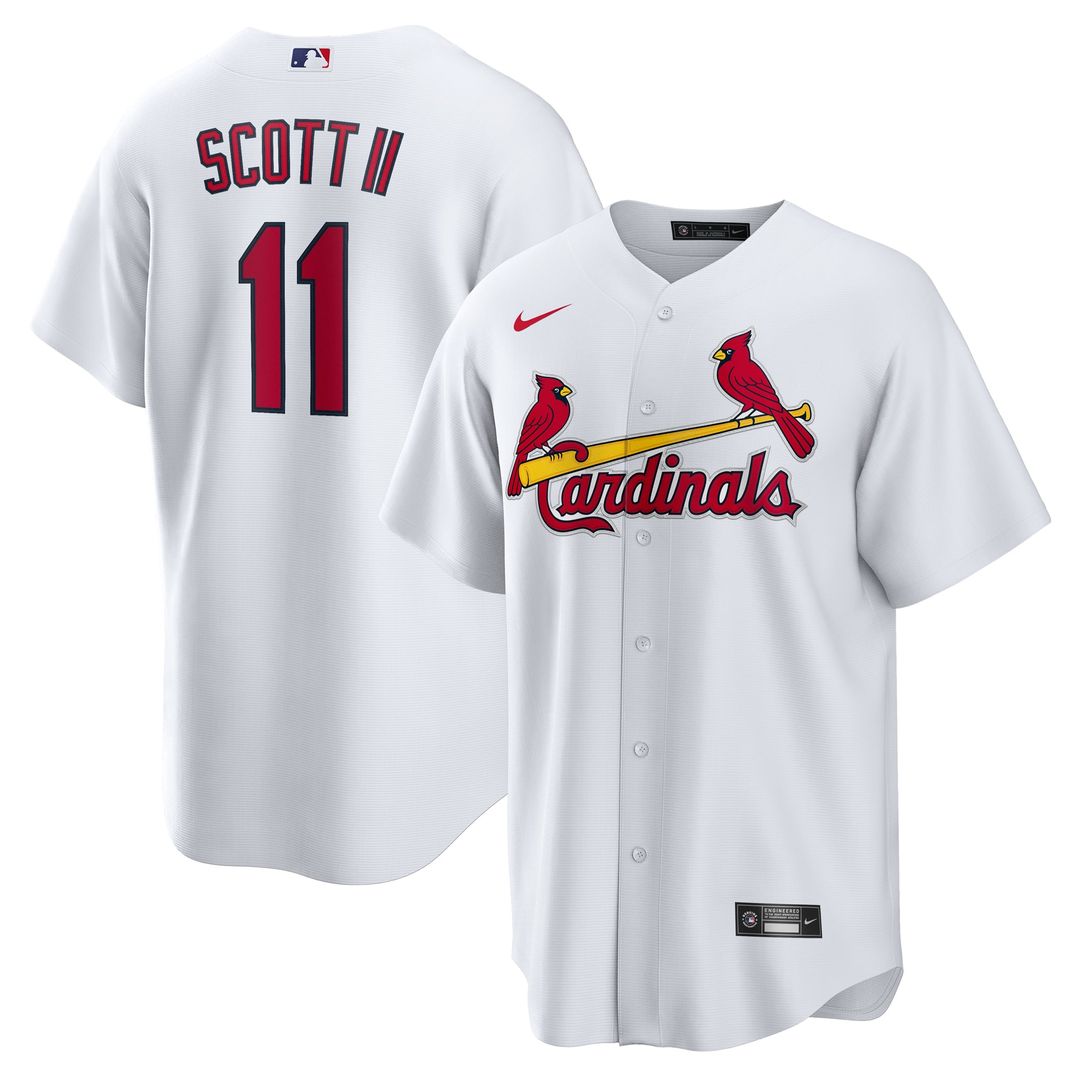 St. Louis Cardinals Victor Scott II White Home Replica Baseball Jersey