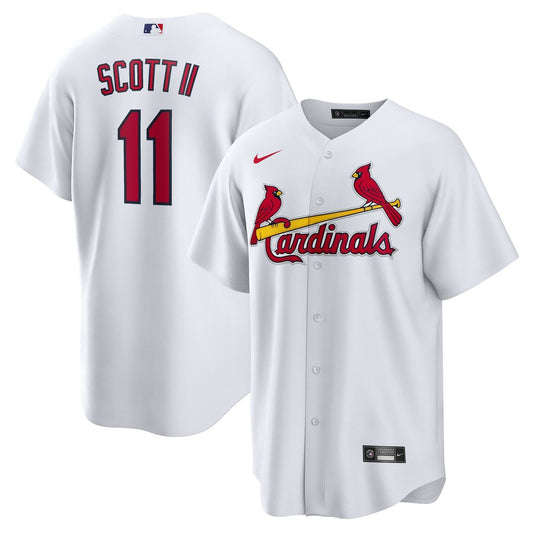 St. Louis Cardinals Victor Scott II White Home Replica Baseball Jersey