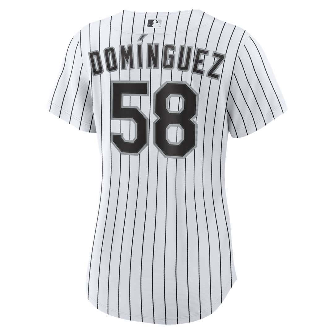 Chicago White Sox Seranthony Domínguez White Home Replica Baseball Jersey - Women's | MLB Baseball Jersey
