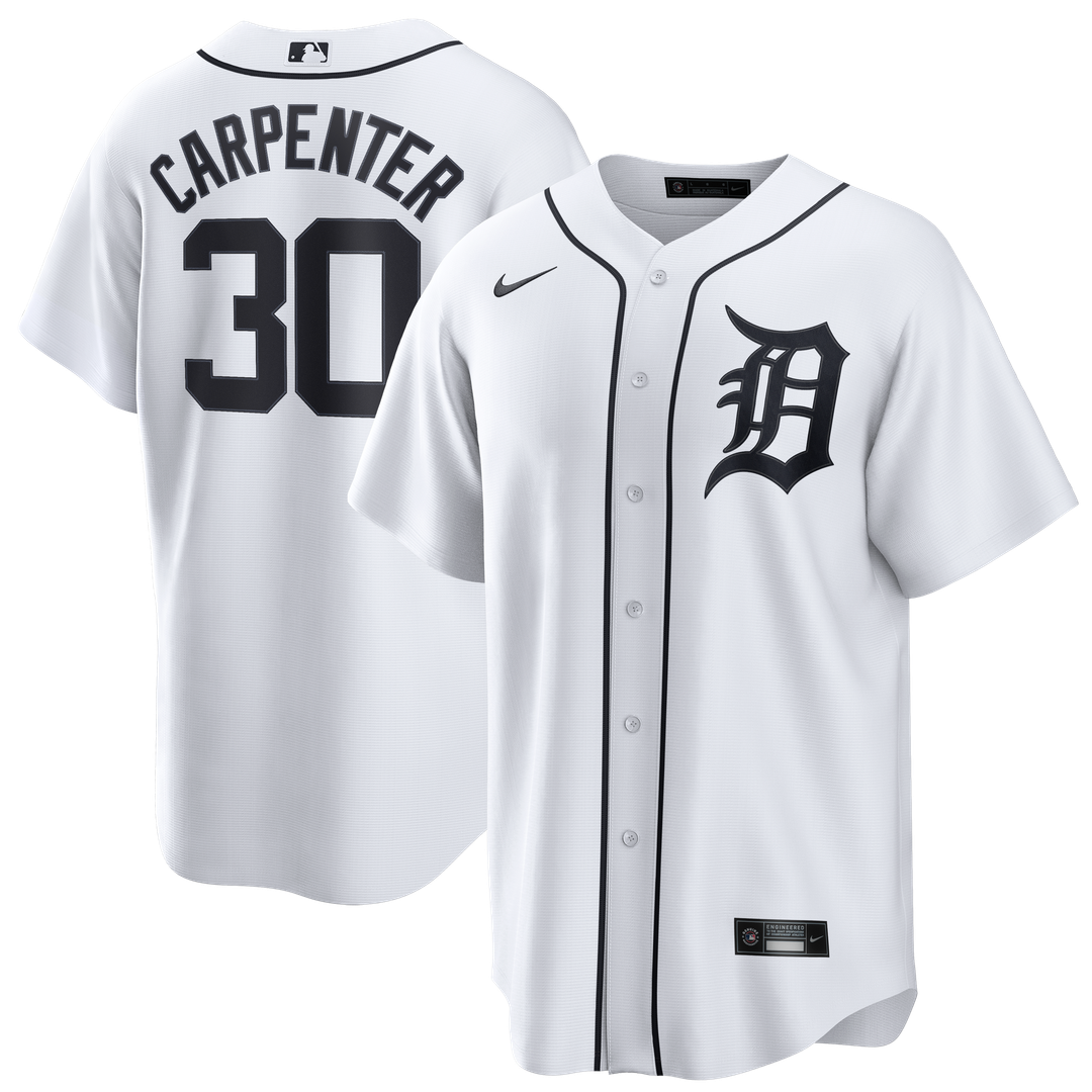 Detroit Tigers Kerry Carpenter White Home Replica Baseball Jersey