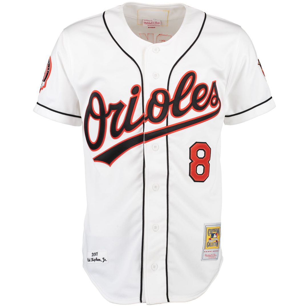 Baltimore Orioles Cal Ripken White Home Authentic Baseball Jersey | MLB Baseball Jersey