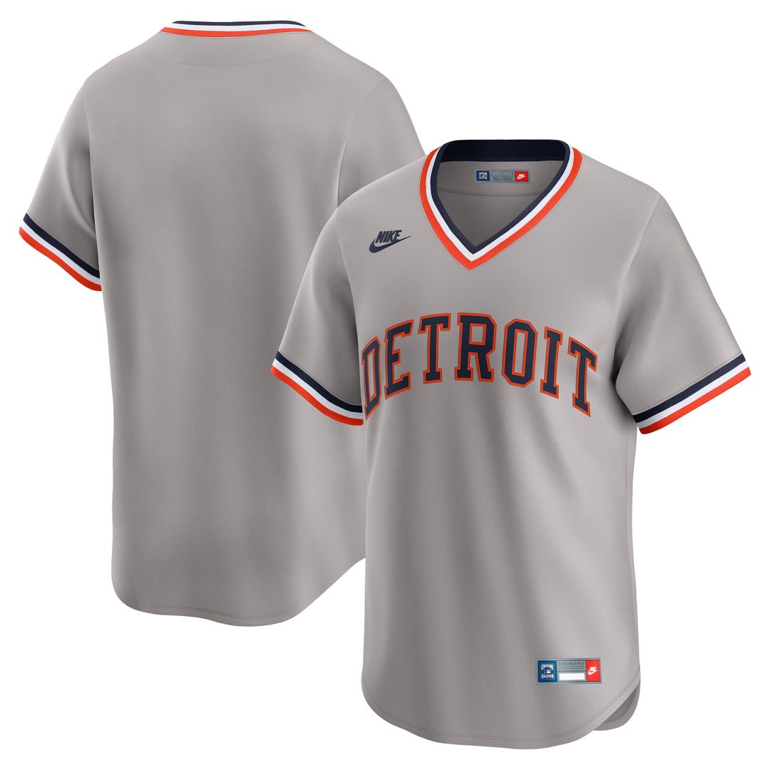 Detroit Tigers Gray Cooperstown Collection Limited Baseball Jersey