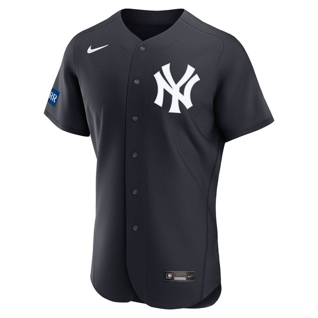 New York Yankees Aaron Judge White Home Authentic Sponsor Patch Baseball Jersey | MLB Baseball Jersey