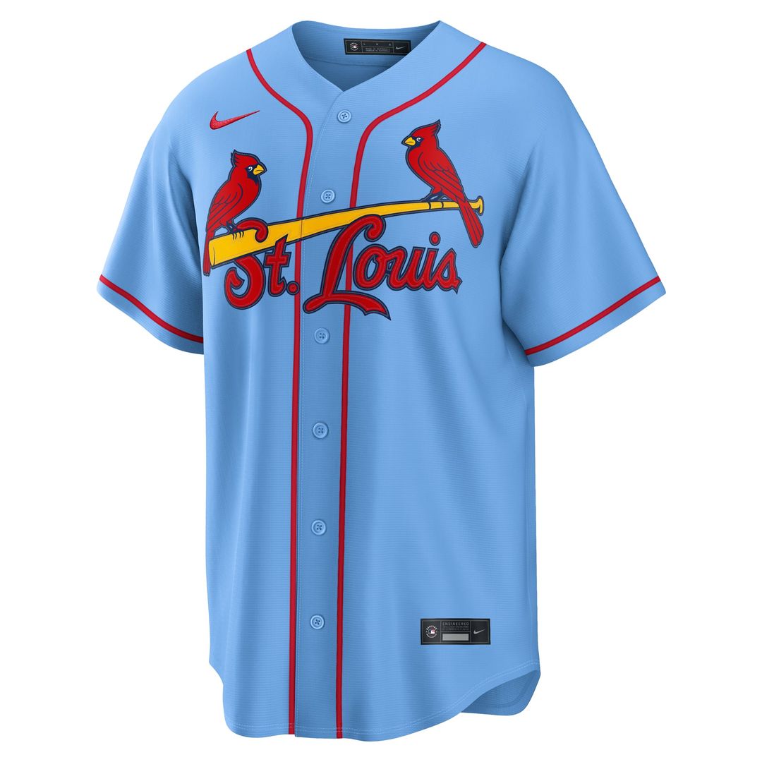 St. Louis Cardinals Masyn Winn Light Blue Alternate Replica Baseball Jersey | MLB Baseball Jersey