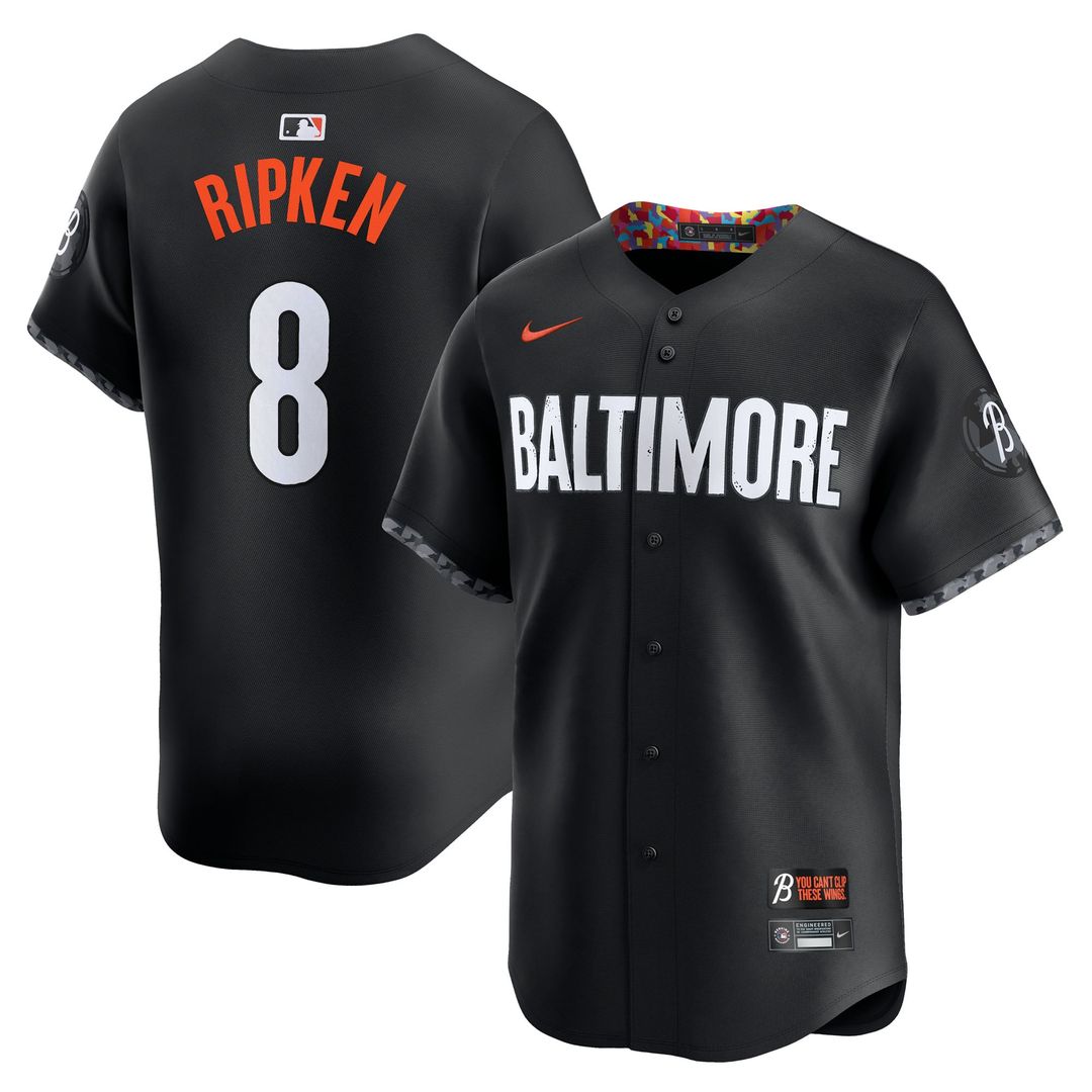 Baltimore Orioles Cal Ripken Jr. Black City Connect Limited Baseball Jersey