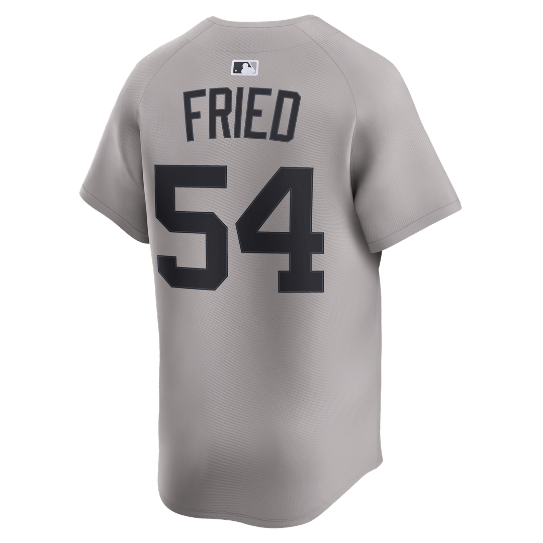 New York Yankees Max Fried Gray Road Limited Baseball Jersey | MLB Baseball Jersey