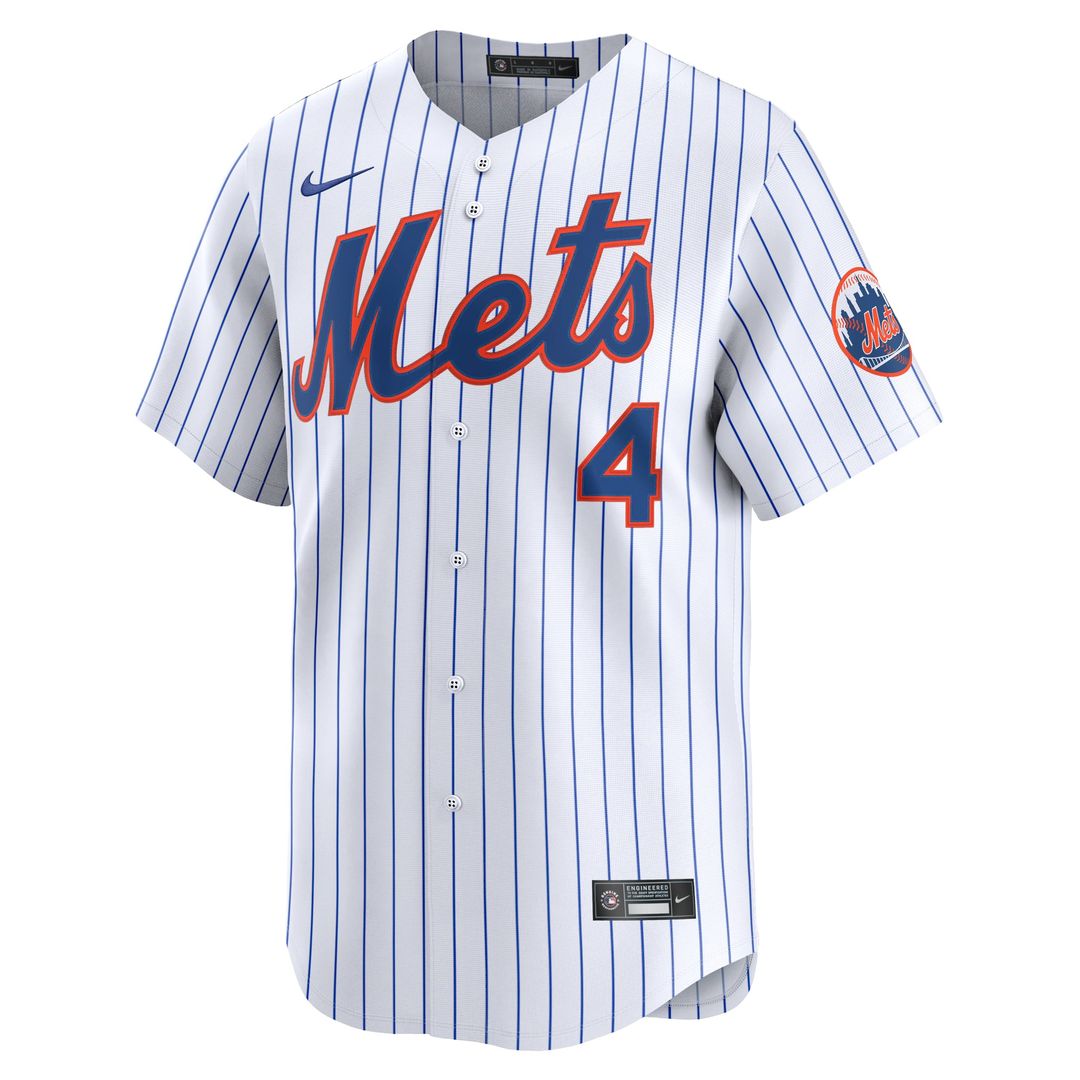 New York Mets Francisco Alvarez White Home Limited Baseball Jersey | MLB Baseball Jersey