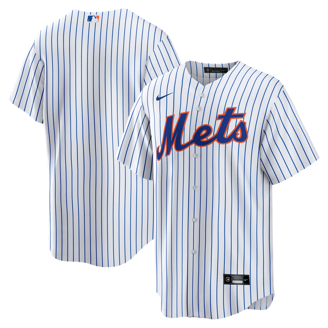 New York Mets White Home Big & Tall Replica Baseball Jersey