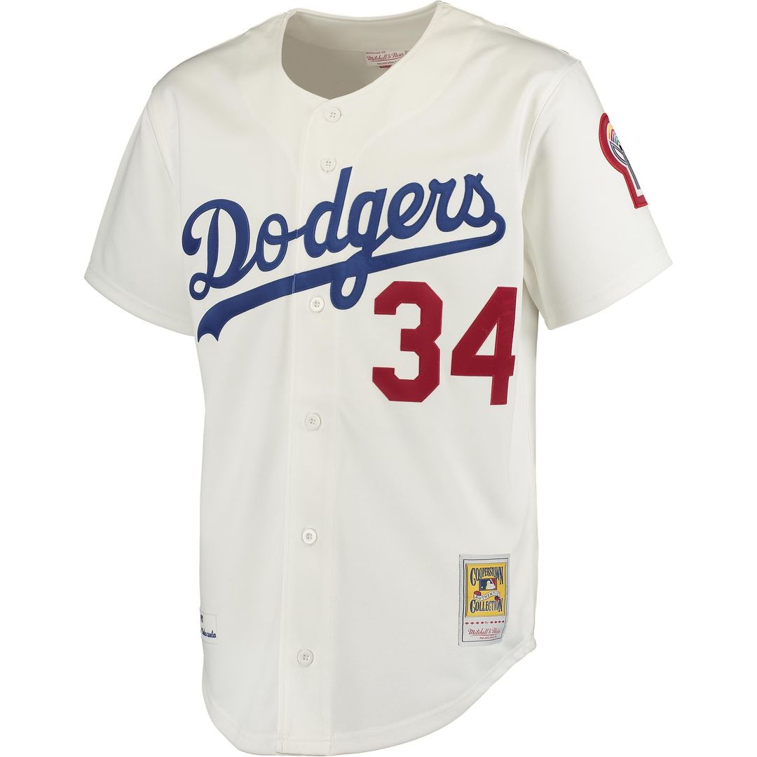 Los Angeles Dodgers Fernando Valenzuela Gray Authentic Baseball Jersey | MLB Baseball Jersey