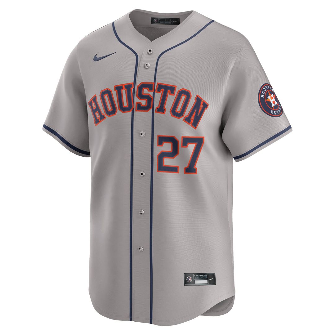 Houston Astros Jose Altuve Gray Road Limited Baseball Jersey | MLB Baseball Jersey