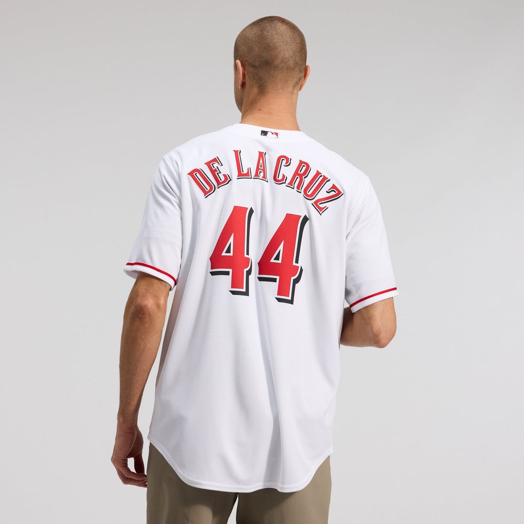 Cincinnati Reds Elly De La Cruz White Alternate 2 Replica Baseball Jersey | MLB Baseball Jersey
