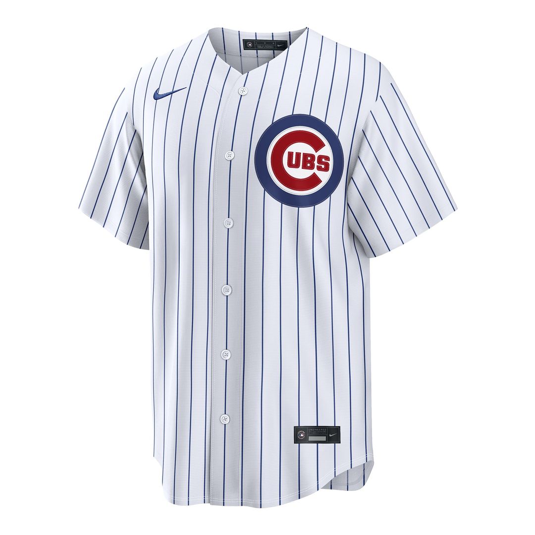 Chicago Cubs Matt Shaw White Home Replica Baseball Jersey | MLB Baseball Jersey