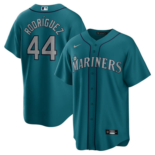 Seattle Mariners Julio Rodríguez Teal Official Replica Baseball Jersey
