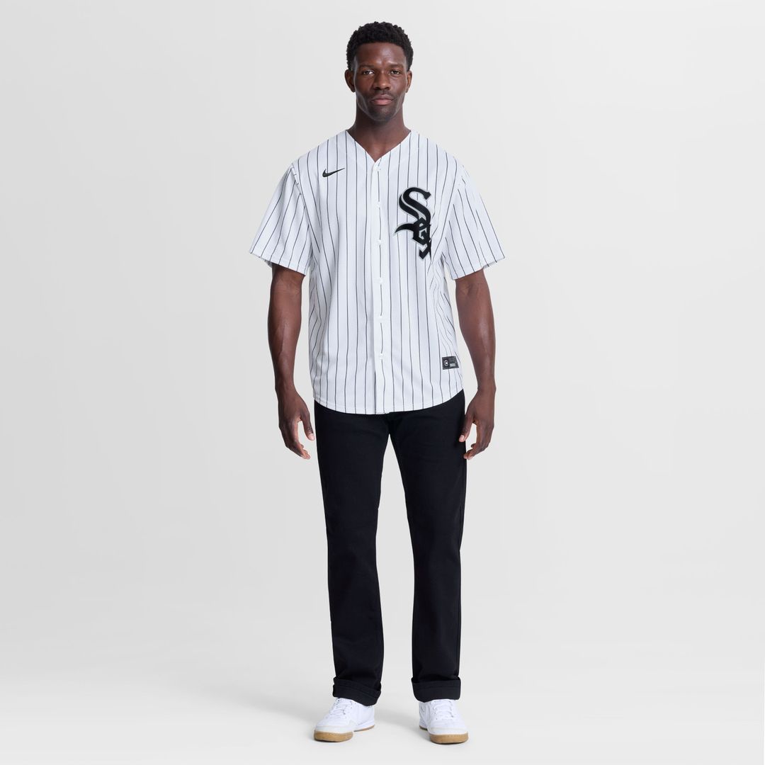 Chicago White Sox Huascar Brazoban White Home Replica Baseball Jersey | MLB Baseball Jersey