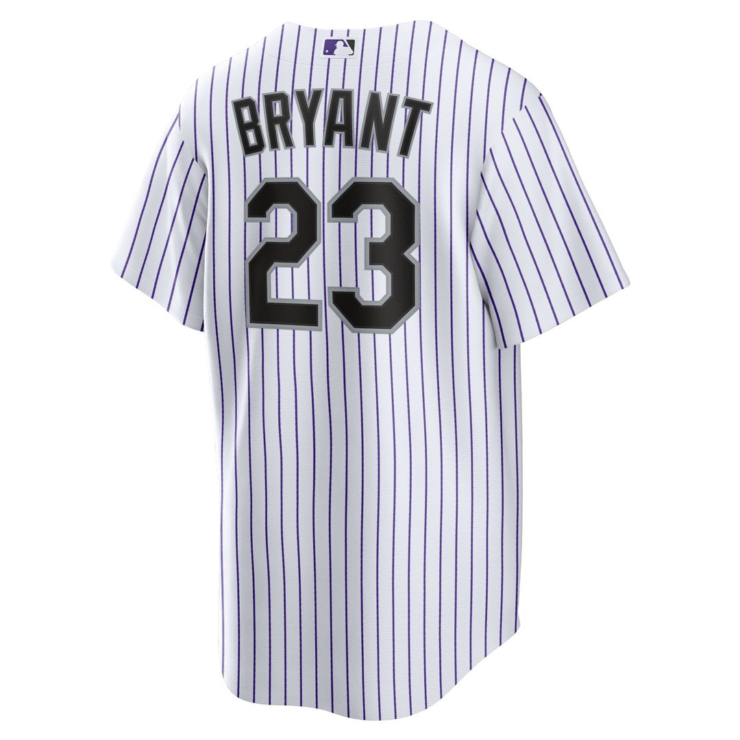 Colorado Rockies Kris Bryant White/Purple Replica Baseball Jersey | MLB Baseball Jersey