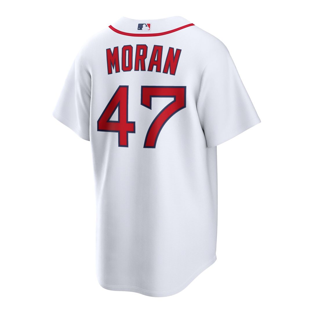 Boston Red Sox Jovani Moran White Home Replica Baseball Jersey | MLB Baseball Jersey